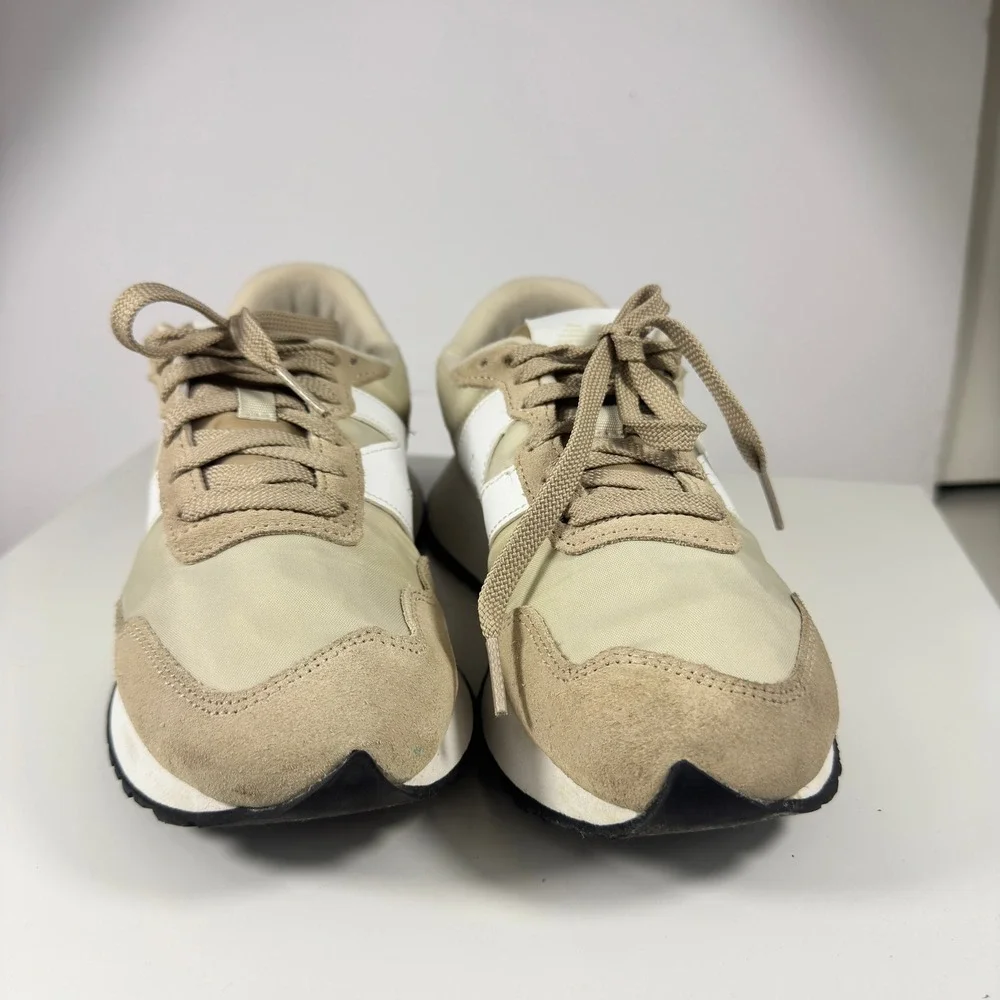 New Balance 237 Sneakers Womens 7 Moonbeam Beige Suede Low Top WS237YB